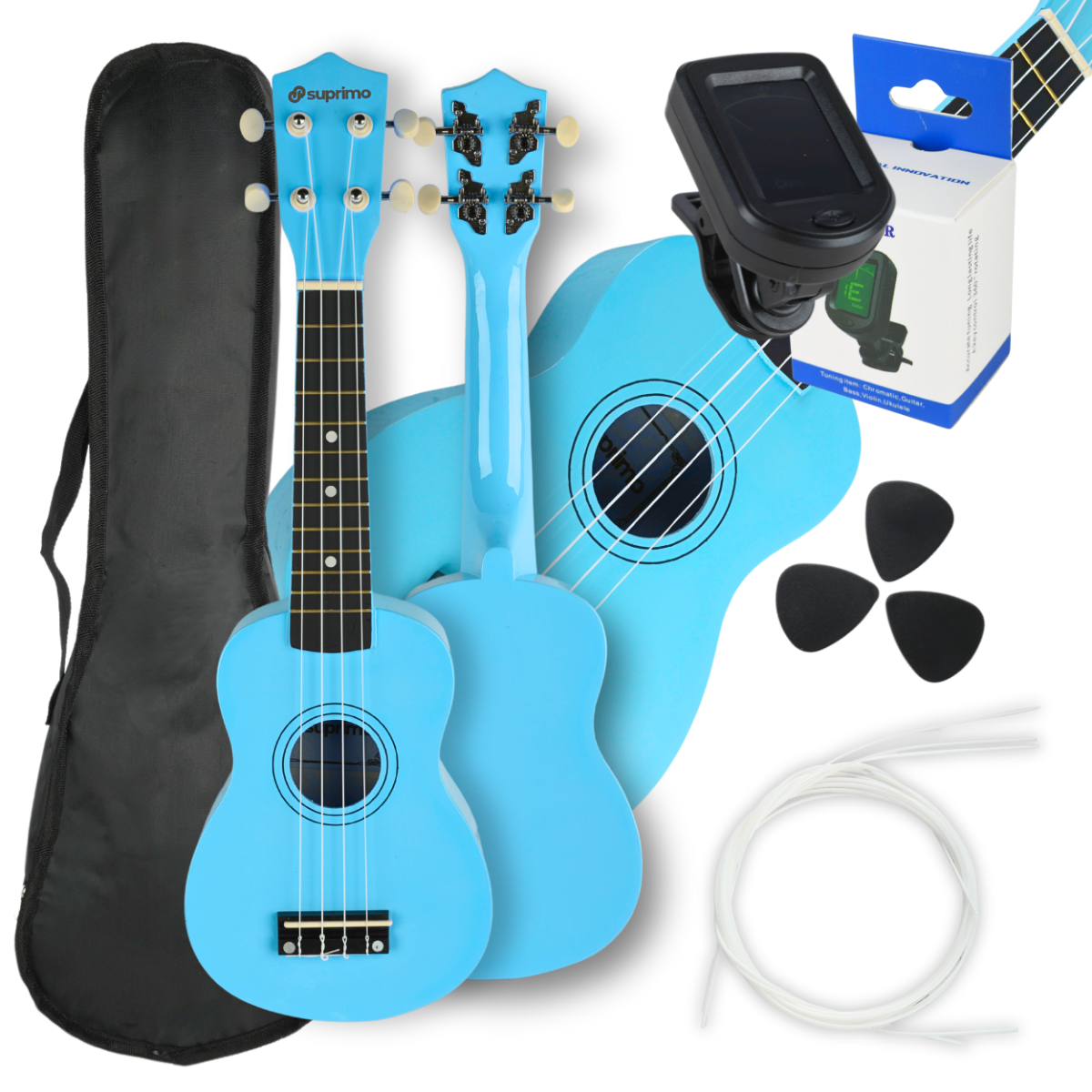 SUPRIMO UK21 SET LB soprano ukulele 21" blue