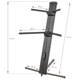V-TONE Deluxe K2 Keyboard Stand – Double Adjustable