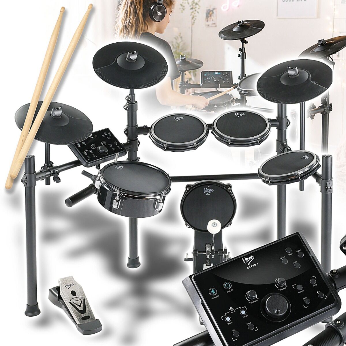 Grooveland ED200 Pro Electric Drum Kit