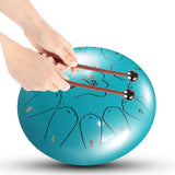 Tongue Drum 12" Cyan incl. bag (13 Tones C Scale)