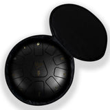 Tongue Drum 8" Black incl. Accessories (11 Tones)
