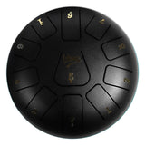Tongue Drum 8" Black incl. Accessories (11 Tones)