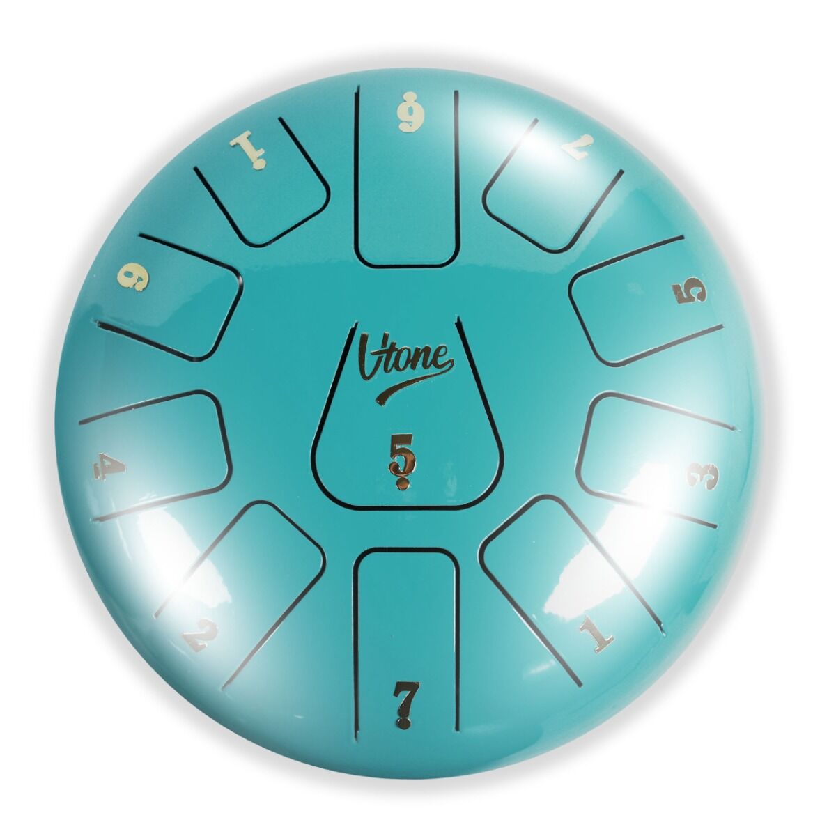 Tongue Drum 8" Cyan incl. bag (11 Tones C Scale)