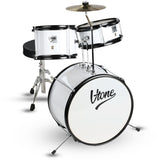 V-TONE VD Junior WH Children's Drum Set – White Acoustic Drum Set for Kids