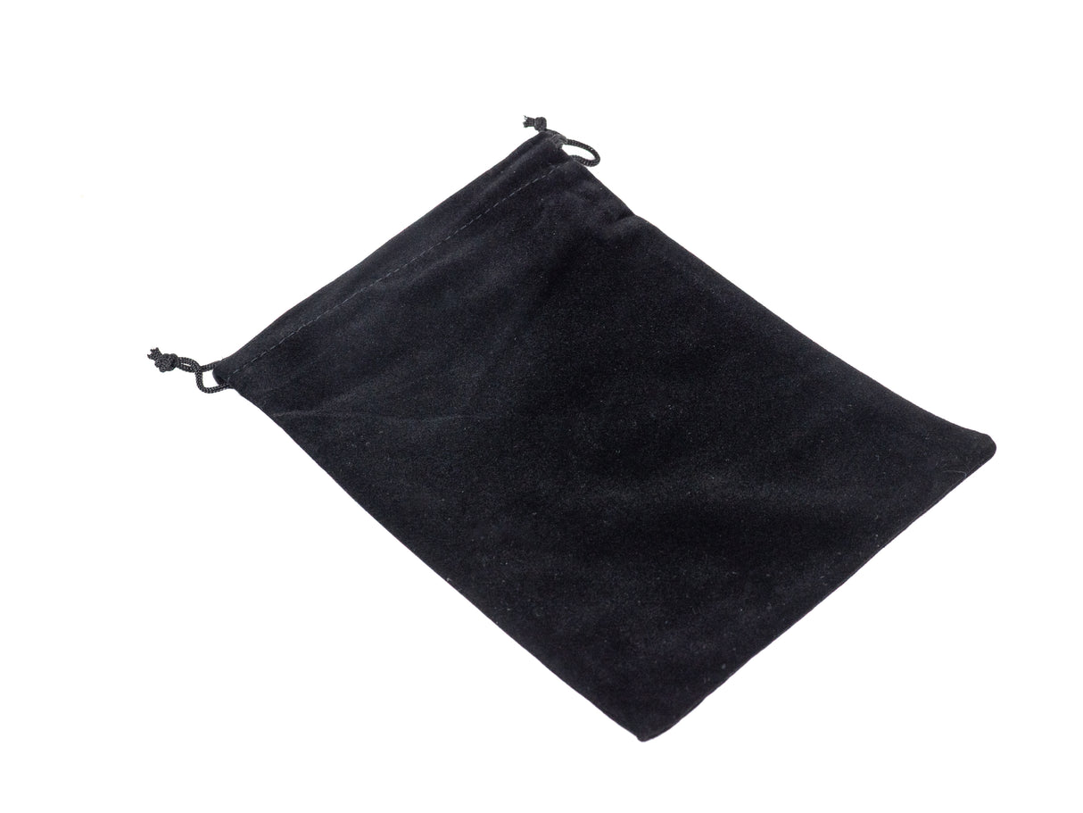 Velvet bag 15x20cm, Black