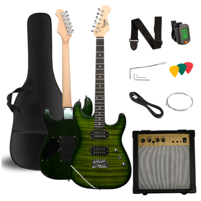 V-TONE EGW 39 GR 4/4 stratocast elektrisk guitar